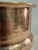 Vintage Hammered Brass Pot Bellied Cache Pot or Planter For Sale - Image 4 of 8