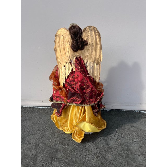 1980s Large 18” Angel Tree Topper For Sale - Image 4 of 6