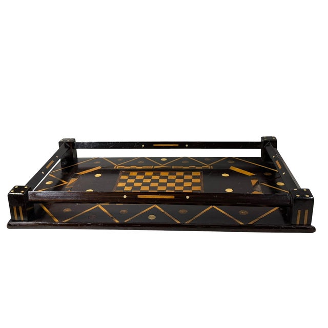 Late 19th Century Inlaid Italian Games Tray For Sale - Image 4 of 8