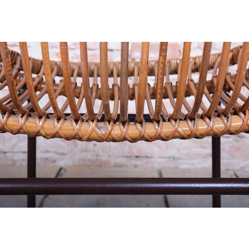 Mid-Century Modern Armchairs in Rattan by Alan Fuchs, 1940s, Set of 3 For Sale - Image 11 of 14