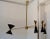 Four-Arm Brass Asymmetrical Chandelier For Sale - Image 10 of 13
