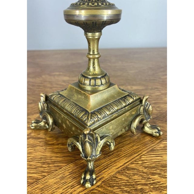 Vintage French Clock Garniture with Candelabras, Set of 3 For Sale - Image 18 of 18