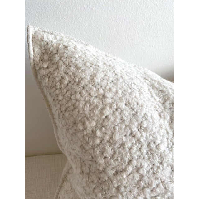 Not Yet Made - Made To Order Custom Linen and Wool Blend Accent Lumbar Pillow With Insert For Sale - Image 5 of 5
