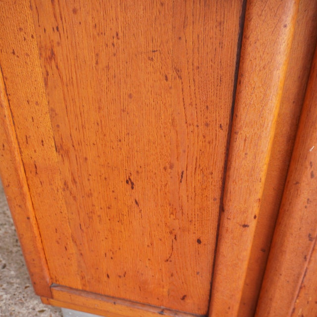 Oak and Steel Cabinet For Sale - Image 16 of 18