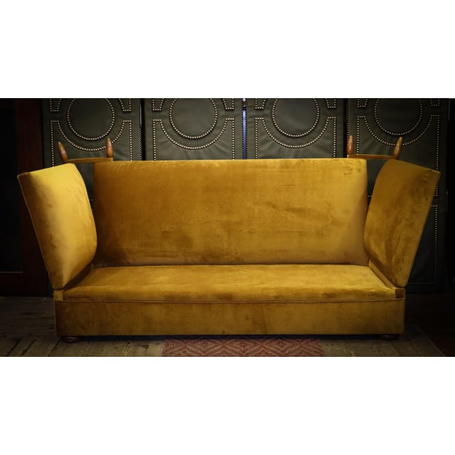 Tiplady 3-Seater Sofa in Butterscotch and Salmon Velvet from George Smith, 2010s For Sale - Image 14 of 18