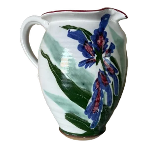 Vintage Hand Painted Pottery Pitcher