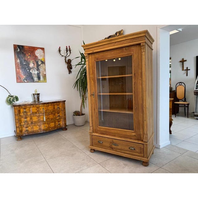 Gründerzeit Display Cabinet in Wood For Sale - Image 3 of 9