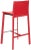 28.5" H Barstool in Red & Chrome - a Pair For Sale - Image 4 of 7