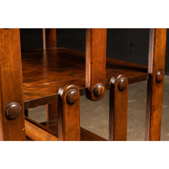 Early Revolving Mahogany Bookcase For Sale In Chicago - Image 6 of 11