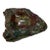 Hand-Carved Multicolor Marble Ashtray With Natural Raw Edge For Sale