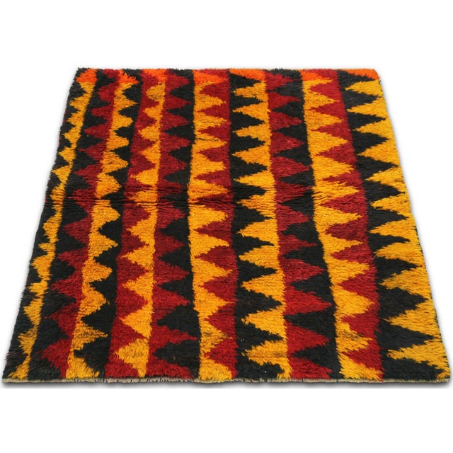 1960s Turkish Tulu Rug For Sale In Los Angeles - Image 6 of 6