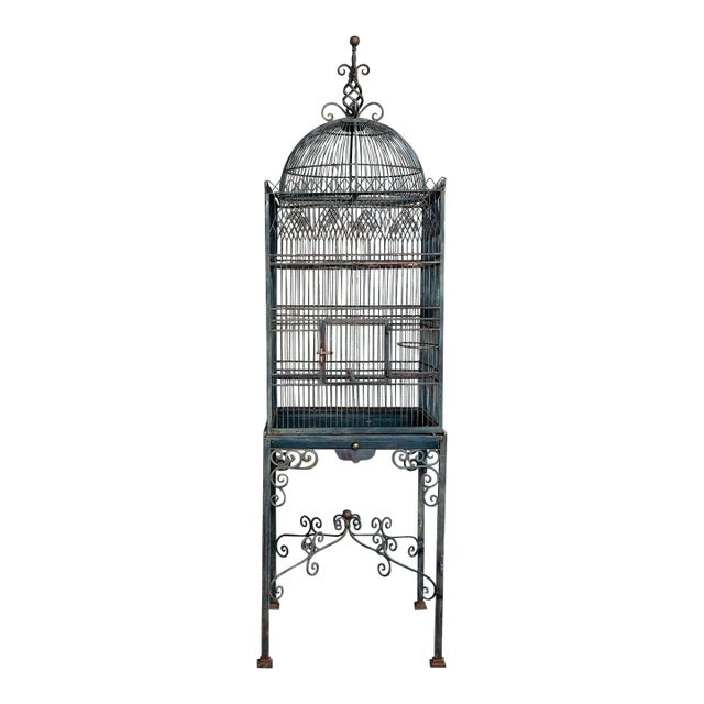 Enormous Vintage Maitland Smith Birdcage For Sale