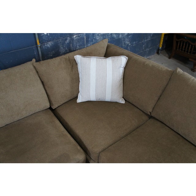 Textile Vanguard Furniture Michael Weiss Ferriday Modern Right Facing Sectional Sofa For Sale - Image 7 of 13