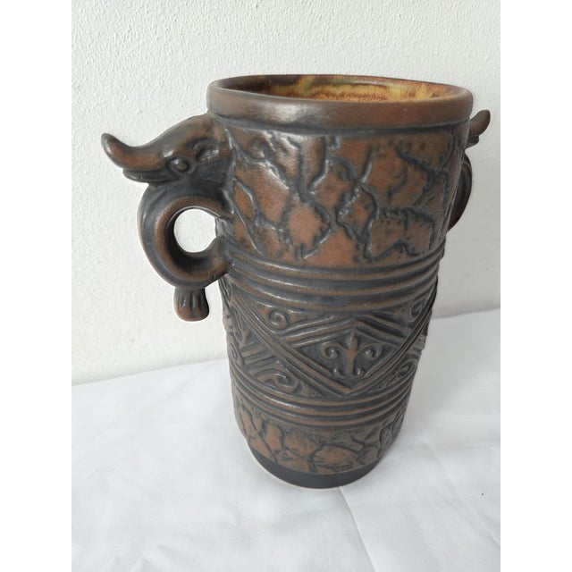Ceramic N506548 Vase in Yellow Ceramic from Jasba, West Germany, 1960s For Sale - Image 7 of 12