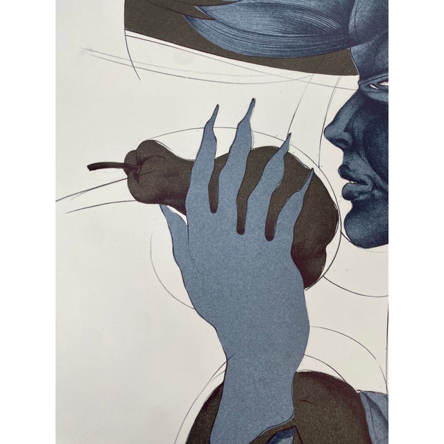 Eberhard Eggers, Eva mit Birne, 1980, Color Lithograph, Framed For Sale - Image 4 of 11