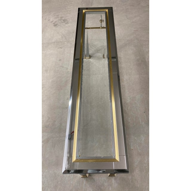 Mastercraft Chrome Console Sofa Table For Sale - Image 9 of 13