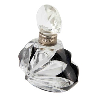 Art Deco Cut Glass Victorian Perfume Bottle, 1920s For Sale