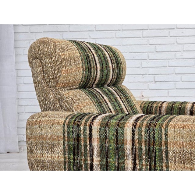 Danish Club Chair in Furniture Wool from Nisbo Horsens, 1980s For Sale - Image 18 of 18