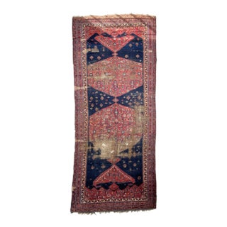 Antique True Kelleh Nomadic Karabagh Rug, 7.2 x 17.4 For Sale