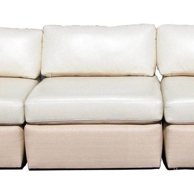 Metal Vintage Mid-Century Chrome Pas De Urbino Style Three-Piece Sectional For Sale - Image 7 of 8