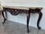 Brown Early 20th Century Large French Regency Carved Walnut Console Table with Gilted Edges For Sale - Image 8 of 18