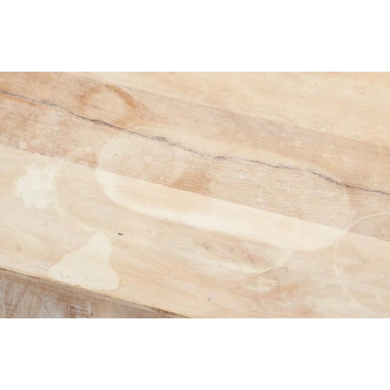 1980s Colonial Style Indian Bleached Teak Sideboard Server Cabinet For Sale - Image 11 of 11