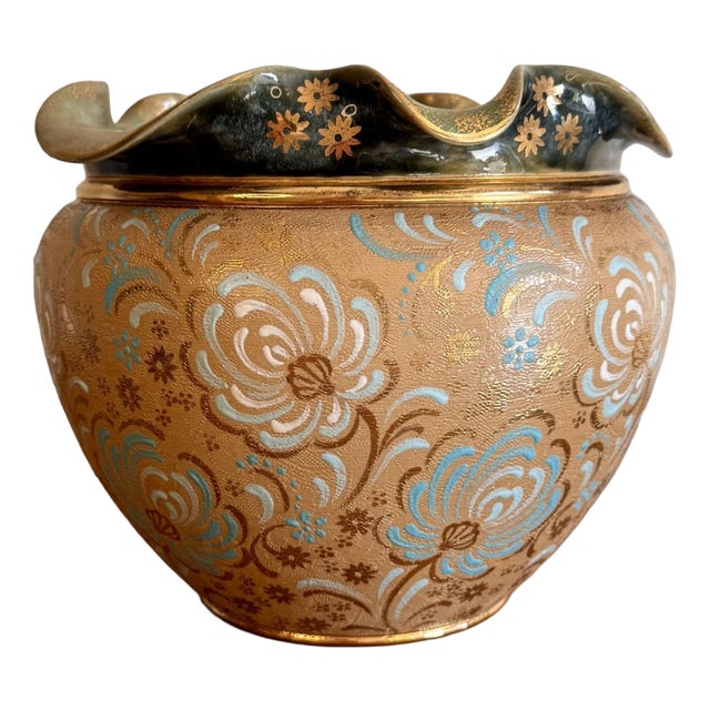 Antique Jardiniere from Royal Doulton, 1910 For Sale