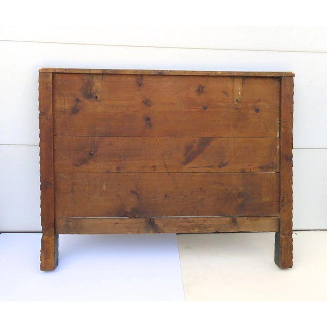 Early 19th Century European Painted Carved Headboard Footboard Bed