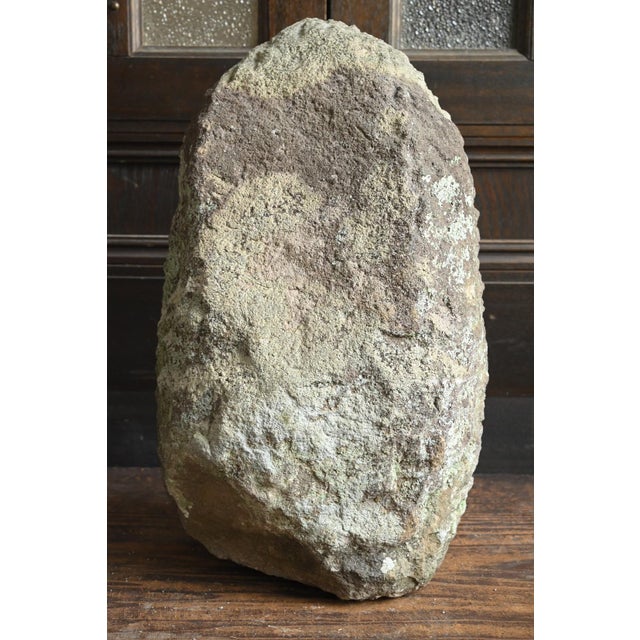 Antique Japanese Stone Buddha Statue of Kannon Bodhisattva (Seated) / Edo Period / 1750-1850 For Sale - Image 11 of 14