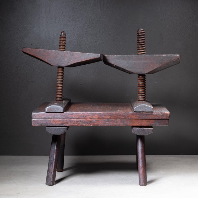 Victorian 19th C. Primitive Book Binding Press For Sale - Image 3 of 7