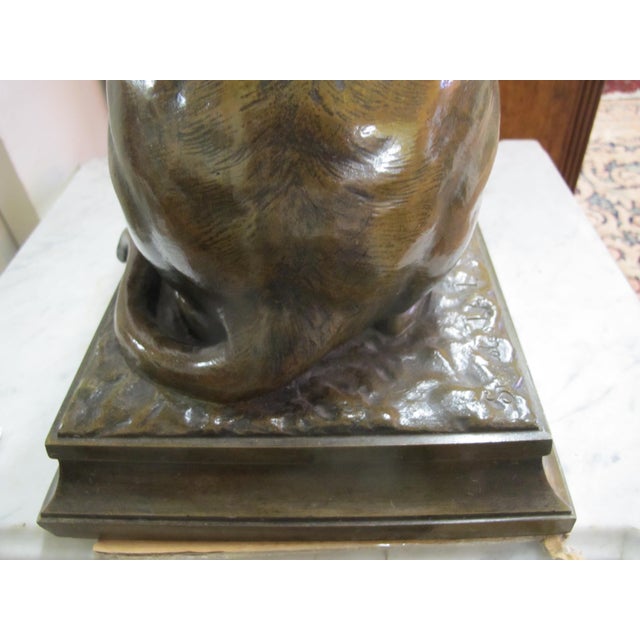 Stanislas Lami French Grand Danois Observant Un Escargot Dog Bronze ...
