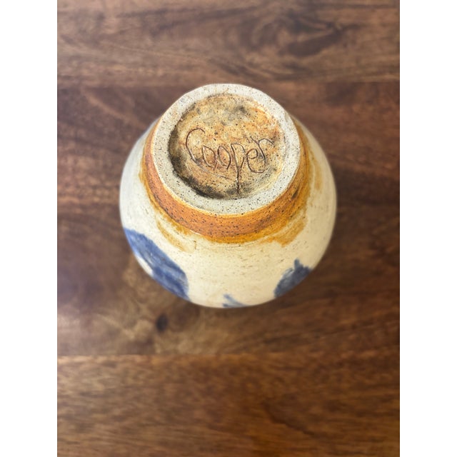 Vintage Mid Century 1960s American Studio Ceramic Vase - Signed For Sale In Miami - Image 6 of 6