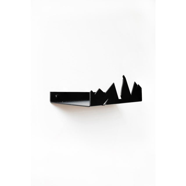 NVMD Mountains Floating Shelf in Black Steel from EMKO, Set of 2 For Sale - Image 10 of 14