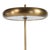 Mid-Century Modern Mod Brass Beret & Marble Floor Lamp For Sale - Image 3 of 7