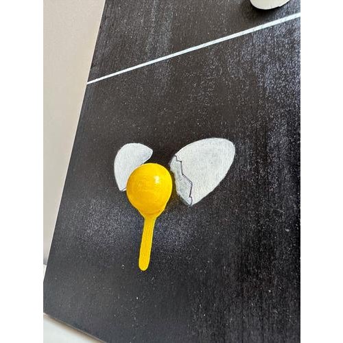 Early 21st Century Vera Vizzi, Modular Domino, 2026, Mixed-Media and Foam-Clay on Black Wood For Sale - Image 5 of 9