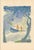 Original 1932 Art Deco sporting print by Milivoj Uzelac depicting two canoeists paddling through a wooded landscape. From...