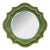 Ethan Round Scalloped Mirror Green For Sale