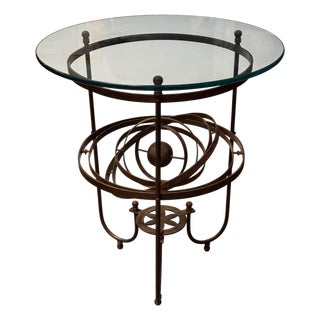 Mid 20th Century Wrought Iron Armillary Table For Sale