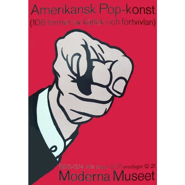 Artist: Roy Lichtenstein Title: Amerikansk Pop-Konst Year: 1964 Signed: No Medium: Serigraph Paper Size: 39.25 x 27.5...
