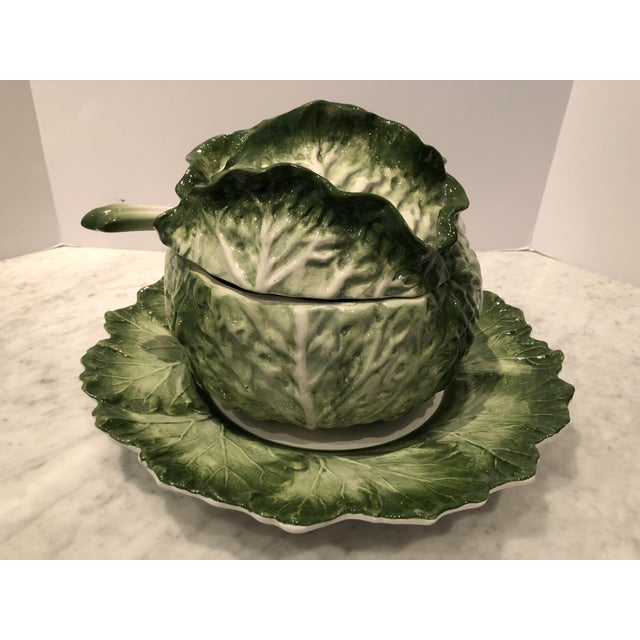 1970s Vintage Lovely Lettuce Leaf Soup Tureen Chairish
