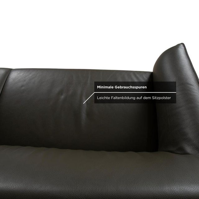 Mayon 3-Seater Sofa in Dark Green Leather from Leolux For Sale - Image 6 of 11
