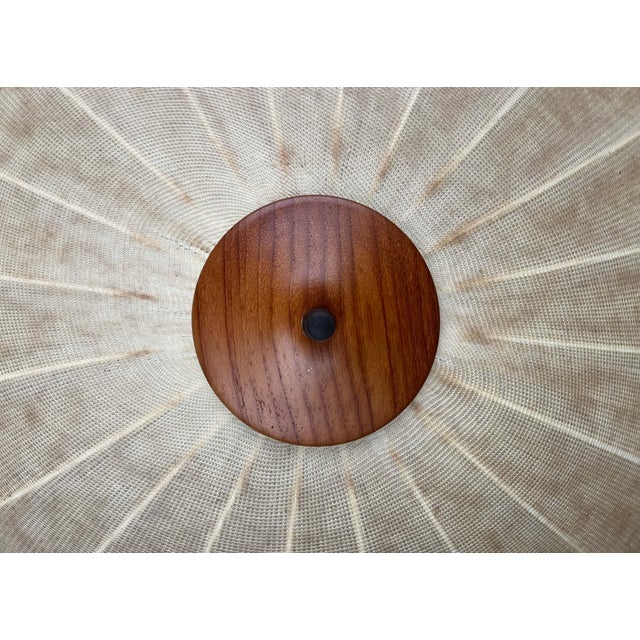 Beige Mid-Century Modern Cocoon Flush Mount by Friedel Wauer for Goldkant Leuchten, 1960s For Sale - Image 8 of 18