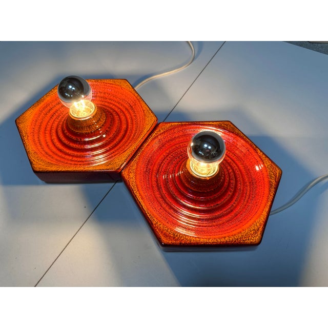 Metal Ceramic Wall Lights from Hustadt Leuchten, Germany, 1970s, Set of 2 For Sale - Image 7 of 18