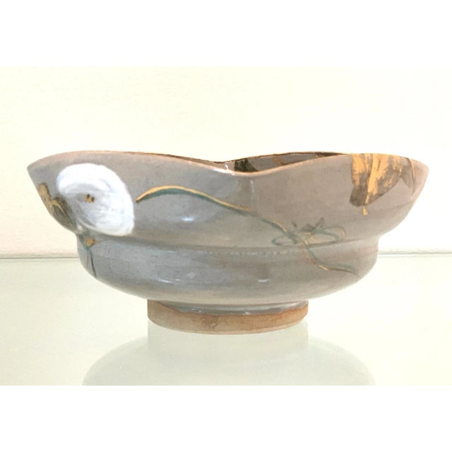Japanese Ceramic Bowl Makuzu Kozan Utusushi Kenzan For Sale - Image 10 of 13