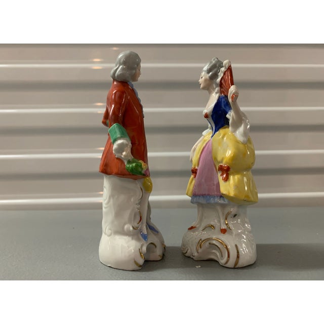 English Porcelain Figurines- a Pair of Valentines For Sale - Image 3 of 7
