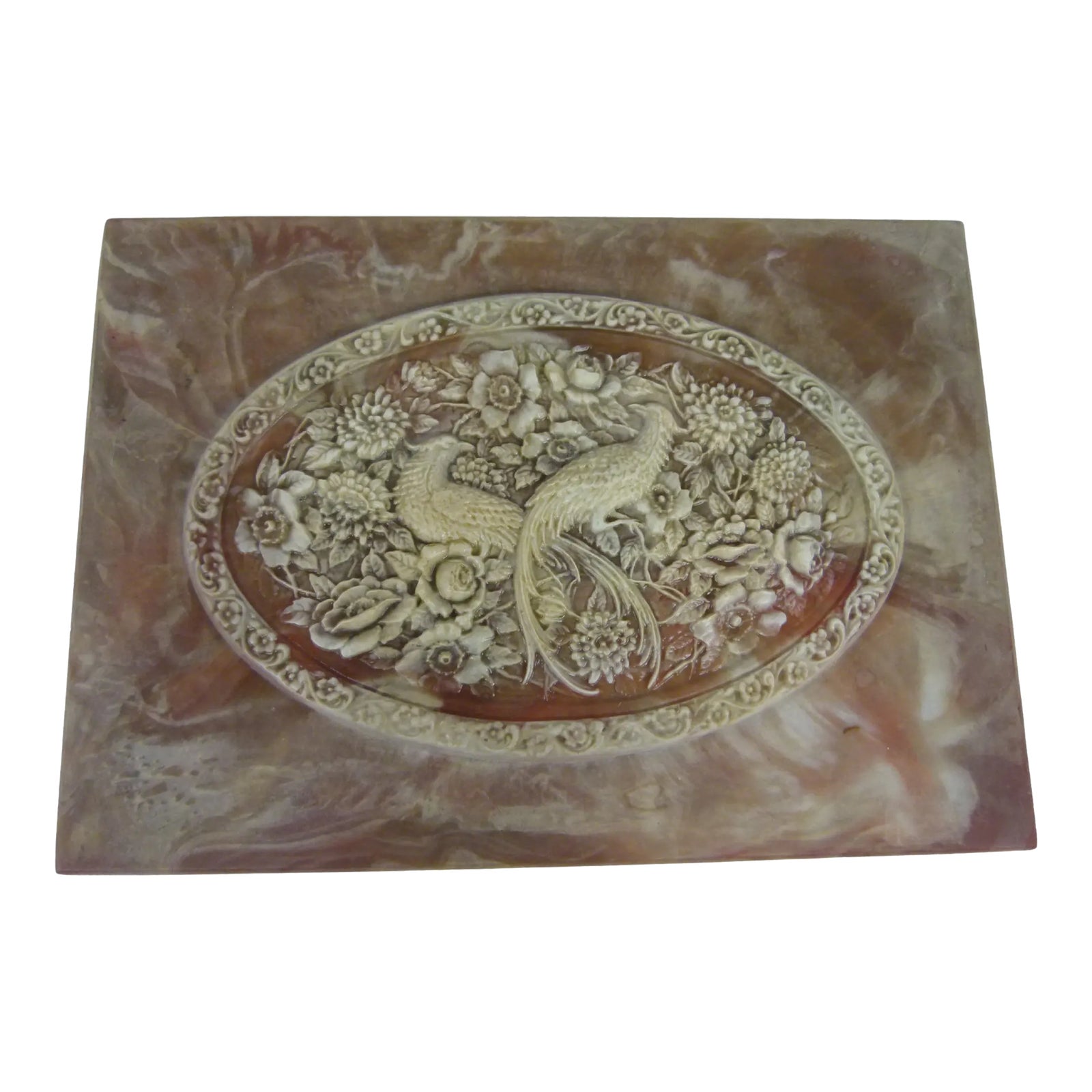 INCOLAY STONE　 ジュエリーボックス Genuine Incolay Stone Jewelry Box. For Sale at Ruby Lane