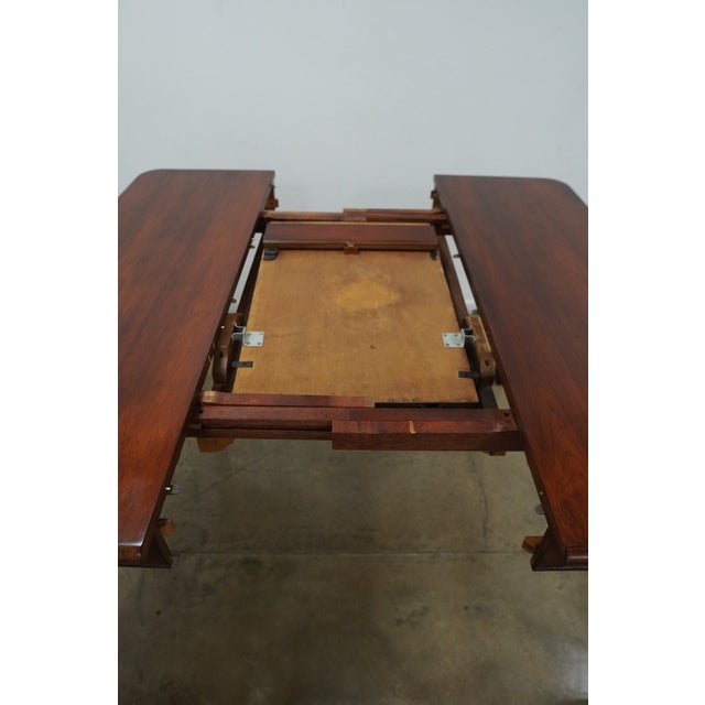 Vintage Queen Anne Extendable Dining Table For Sale - Image 11 of 15