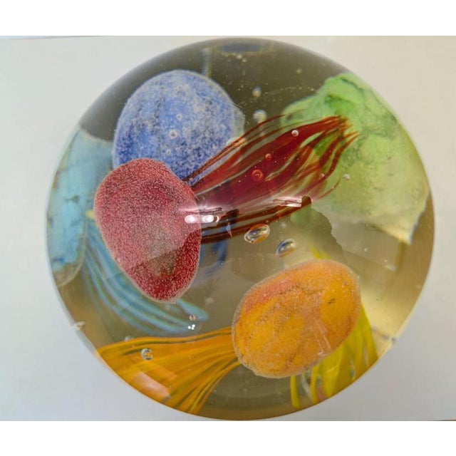 Aquarium Sculpture with Jellyfish in Murano Glass, 1970s For Sale - Image 6 of 15