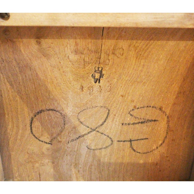 Tan 1943 English Arts & Crafts Design Clerk's Stool For Sale - Image 8 of 9