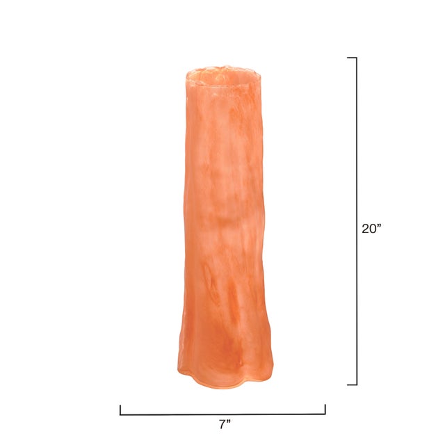 Contemporary Jamie Young Sequoia Poppy Glass Decorative Vase, Large For Sale - Image 3 of 6